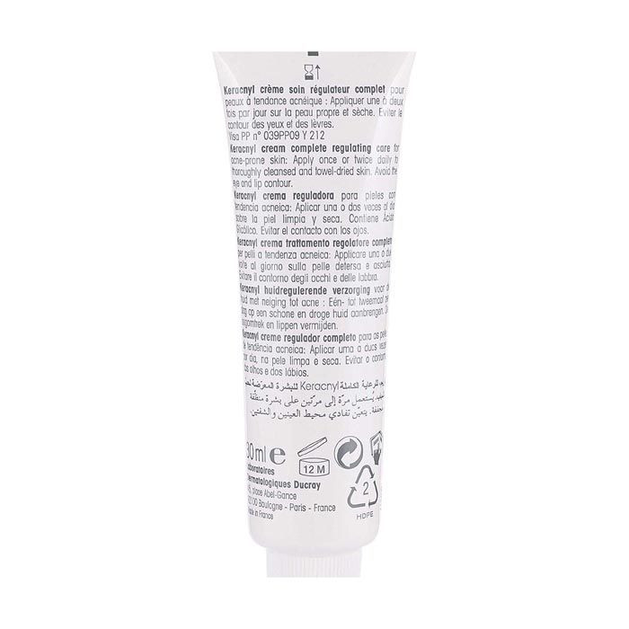 Ducray Keracnyl Cream For Acne-Prone Skin 30 ml