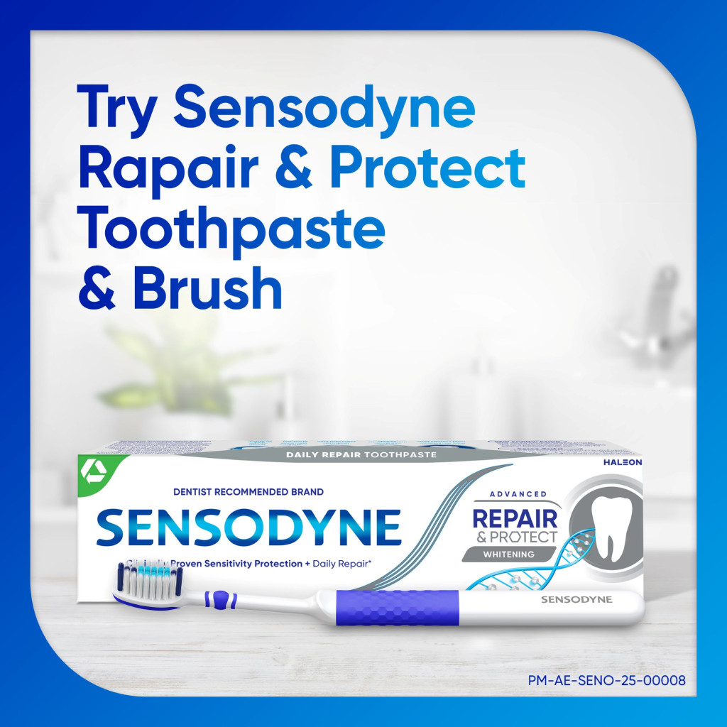 معجون أسنان سنسوداين ترميم وحماية مع تبييض - 75 مل