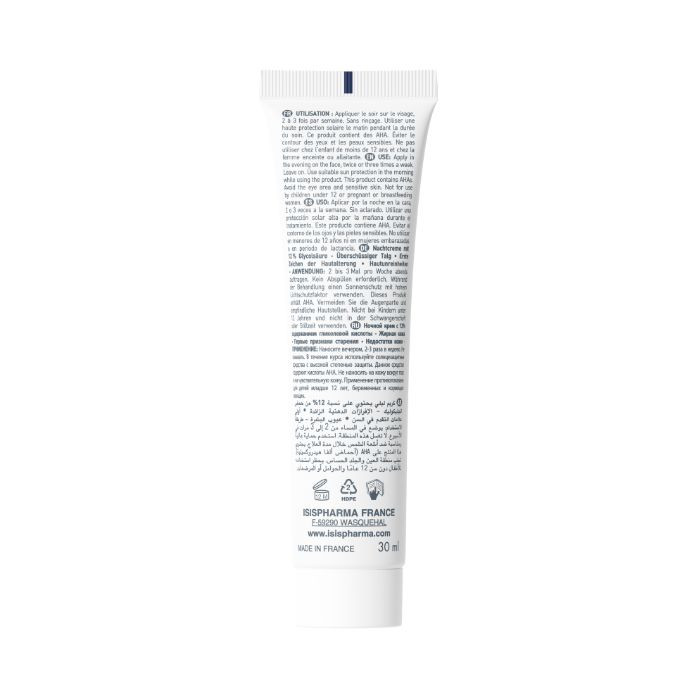 Isis Glyco-A Glycolic Acid Night Cream, Smooth Wrinkles, Reduce Brown Spots and Refine Skin, 30ml
