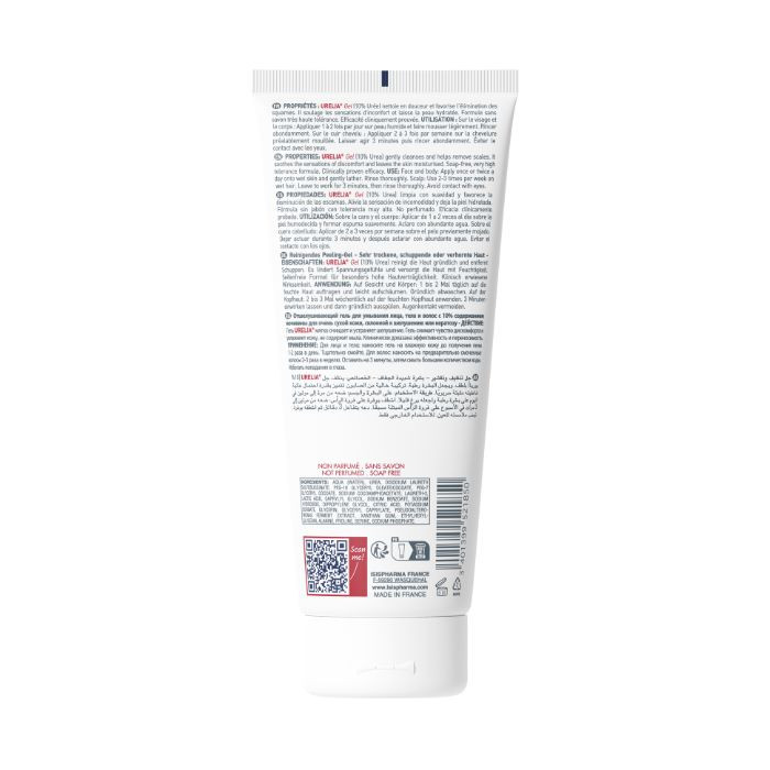 Isis Urelia Exfoliating Cleansing Gel, Urea and AHA for Dry, Scaly, Hyperkeratotic Skin, 200ml