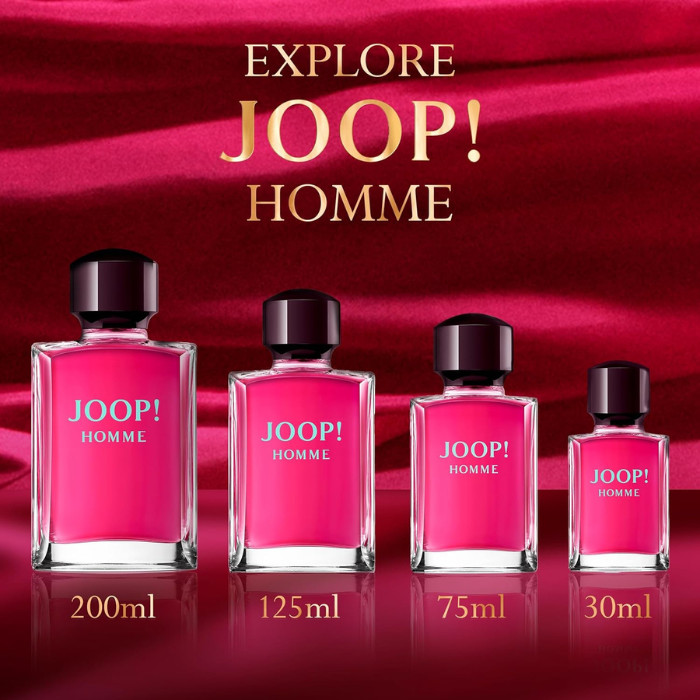 Joop Homme Eau de Toilette Spray for Men – Bold, Sensual & Long-Lasting Fragrance 125ml