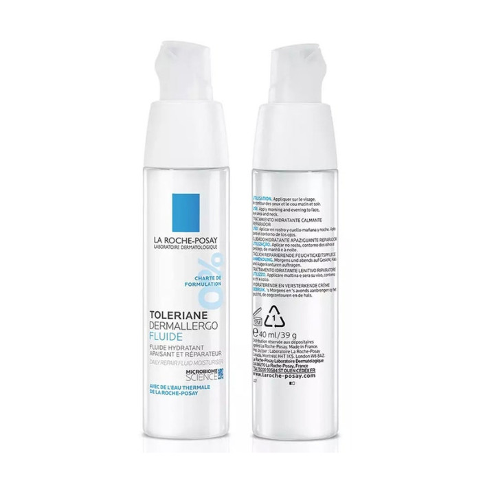 La Roche-Posay Toleriane Fluide - Non-Oily Moisturizer for Ultra-Sensitive, Allergy-Prone Oily Skin - 40ml
