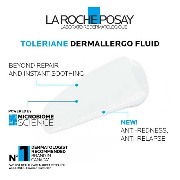 La Roche-Posay Toleriane Fluide - Non-Oily Moisturizer for Ultra-Sensitive, Allergy-Prone Oily Skin - 40ml