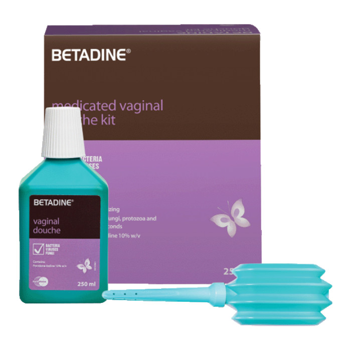 Buy Betadine Medicated Vaginal Douche Kit 250ml online at best price in