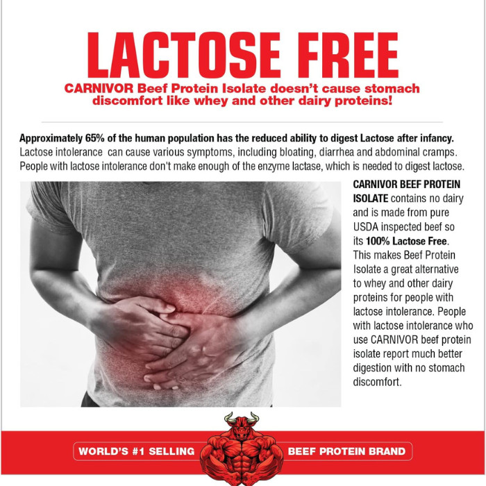 Muscle Meds Carnivor Beef Protein Isolate - Free of Lactose & Sugar, Zero Fat, Fast Absorption, Vanilla Caramel - 1.95 lbs