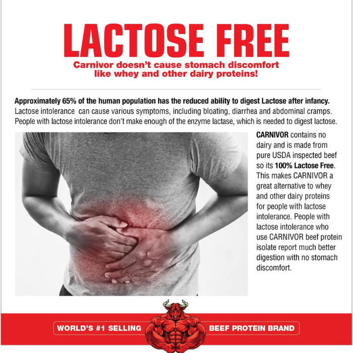 Muscle Meds Carnivor Mass - Zero Lactose Beef Protein Gainer, Vanilla Caramel for Muscle Recovery - 5.78 lbs.