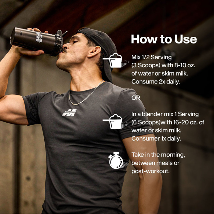 Muscle Tech Mass Tech Extreme Triple Chocolate Brownie, High-Calorie Mass Gainer for Muscle Strength, 6 lb