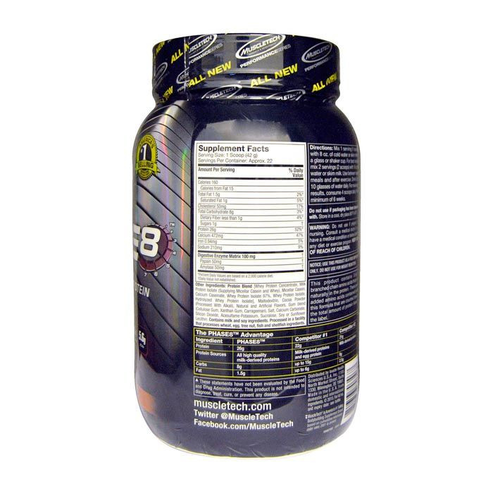 Muscle Tech Phase 8 Performance Series Choco 2 Lb