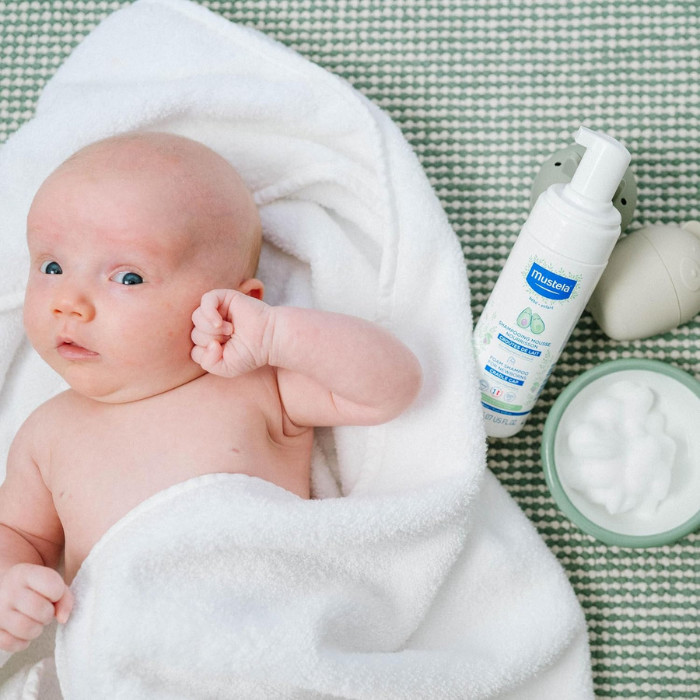 Mustela No Rinse Cleansing Water – Micellar Water for Baby Face, Body & Diaper Area, No-Rinse Formula 300ml