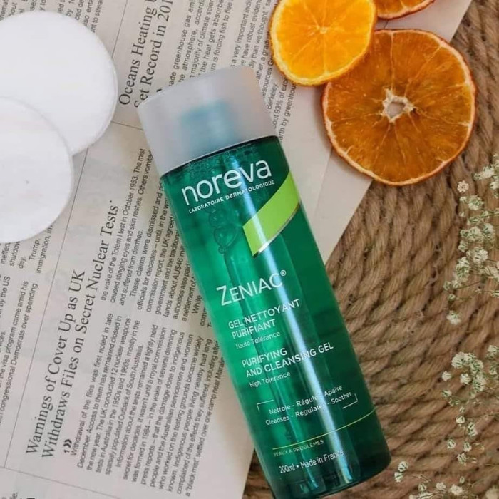 Noreva Zeniac Purifying and Cleansing Gel – Deep Cleanser for Oily, Acne-Prone Skin - 200ml