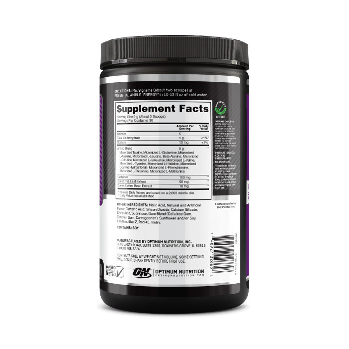 Optimum Nutrition Amino Energy Concord Grape Flavour 30 Servings