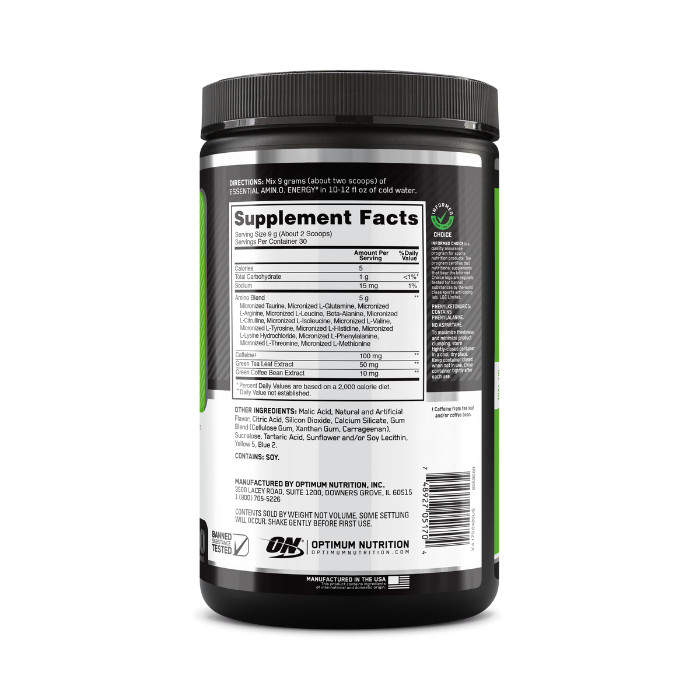 Optimum Nutrition Amino Energy Green Apple 30 Servings