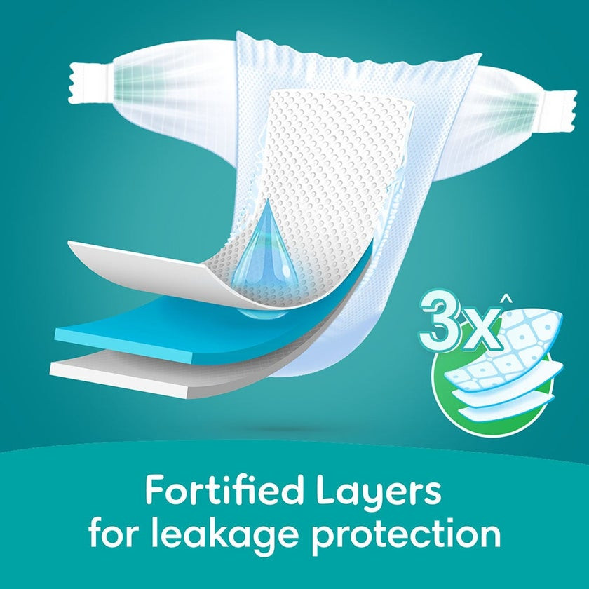 Pampers Newborn Rash Protection Size 2 (3–8 kg) Aloe Vera, Leak-Guard Protection, Pack of 23