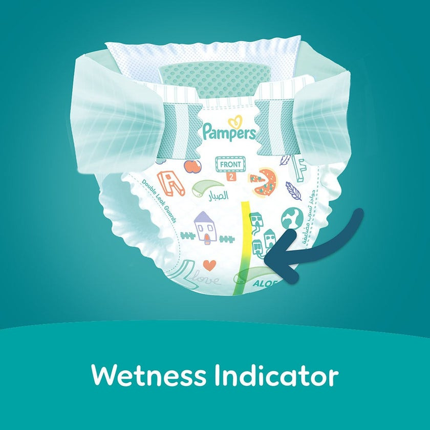 Pampers Newborn Rash Protection Size 2 (3–8 kg) Aloe Vera, Leak-Guard Protection, Pack of 23