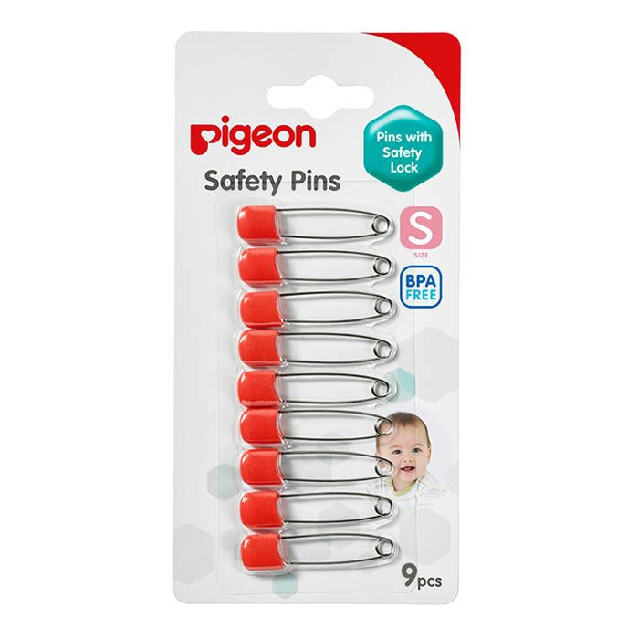 Pigeon Safety Pins Small 9 Pieces/Card