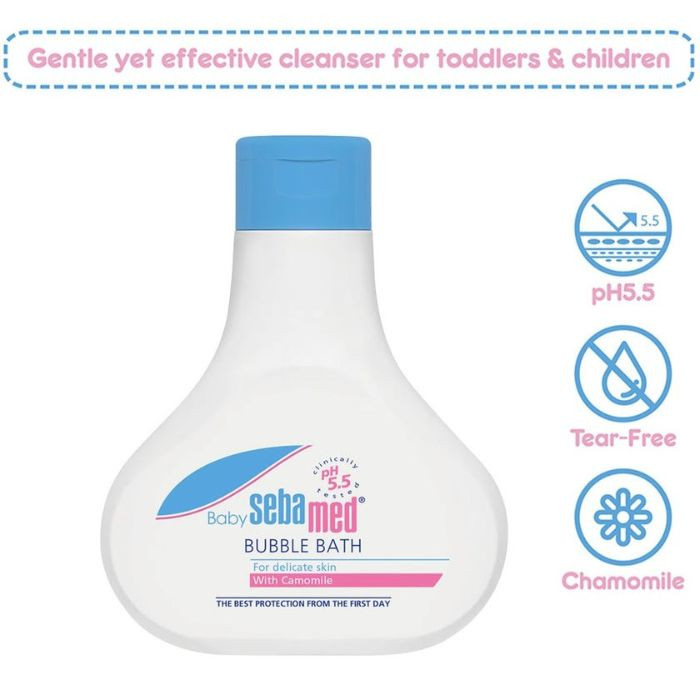 Sebamed Baby Bubble Bath, Soap-Free pH 5.5 Gentle Wash for Newborns, 500ml