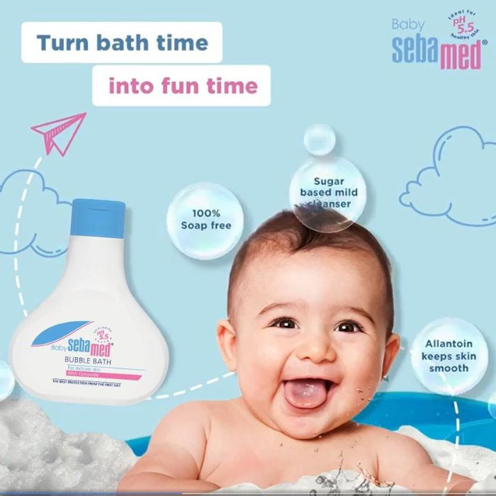 Sebamed Baby Bubble Bath, Soap-Free pH 5.5 Gentle Wash for Newborns, 500ml