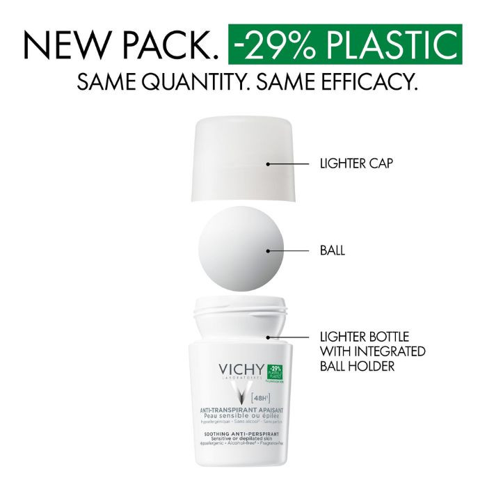 Vichy Deodorant Roll On Tolerance  White 50ml