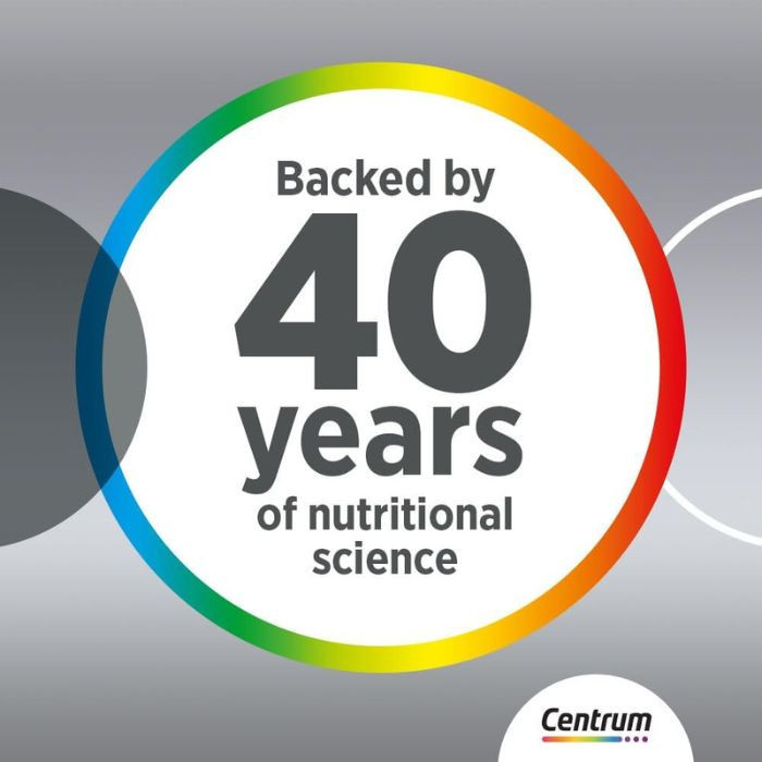 Centrum Silver Adult 50+ Multivitamin, Heart, Bone, Eye & Whole-Body Health Support, 30 Tablets