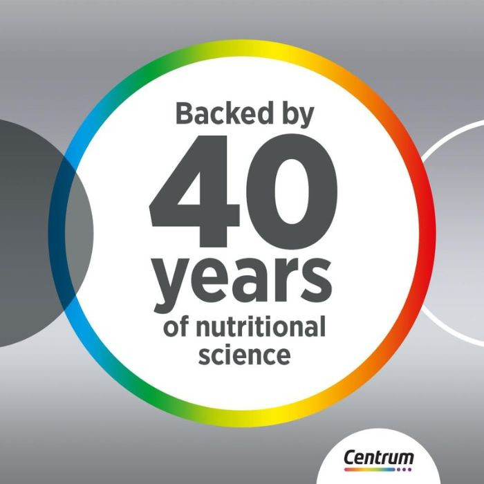 Centrum Silver Adult 50+ Multivitamin, Heart, Bone, Eye & Whole-Body Health Support, 100 Tablets