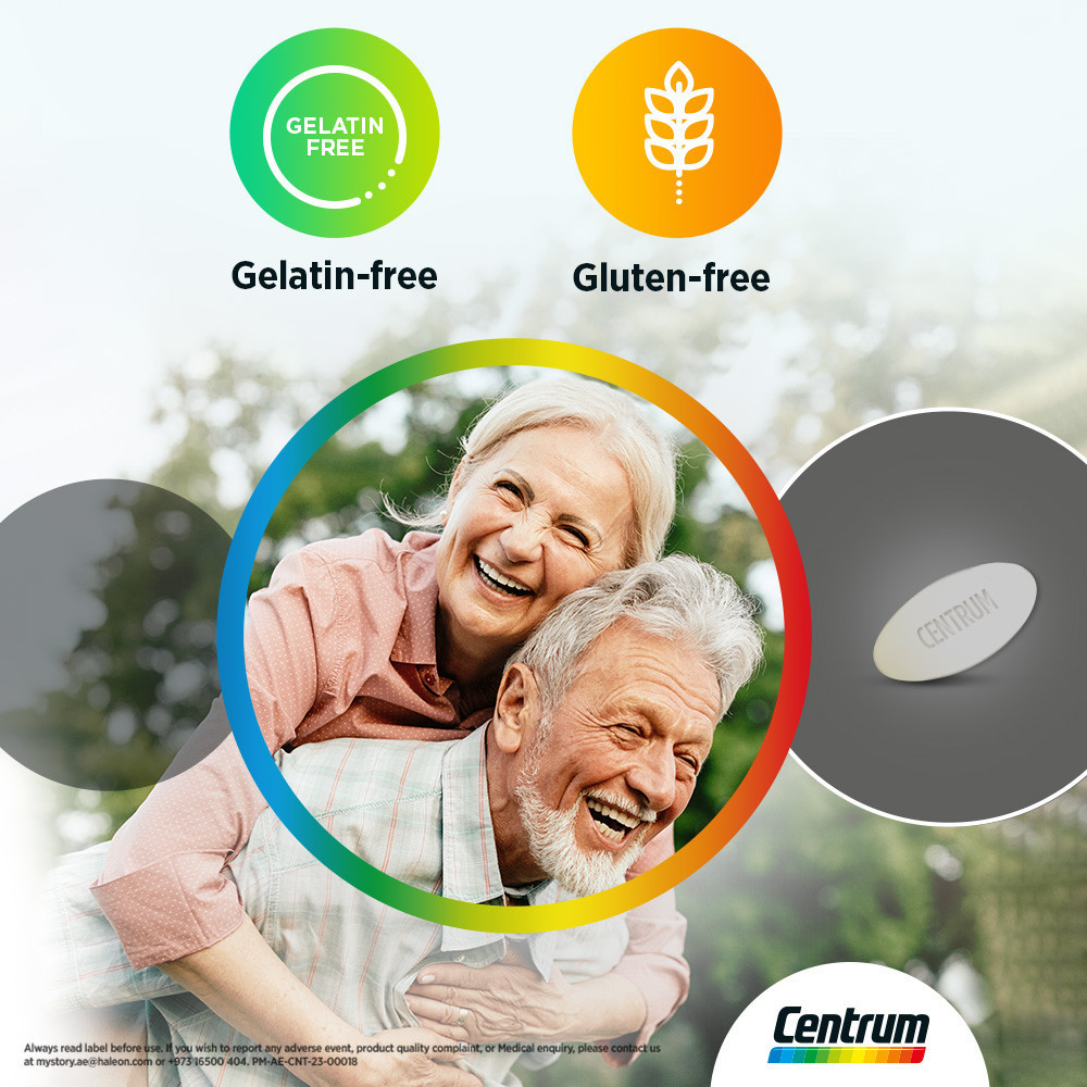 Centrum Silver Adult 50+ Multivitamin, Heart, Bone, Eye & Whole-Body Health Support, 30 Tablets