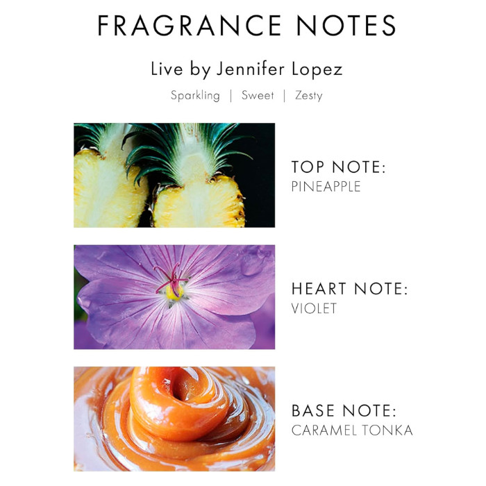 Jennifer Lopez Live Eau de Parfum Spray for Women - Vibrant Fruity Floral Scent  100ml