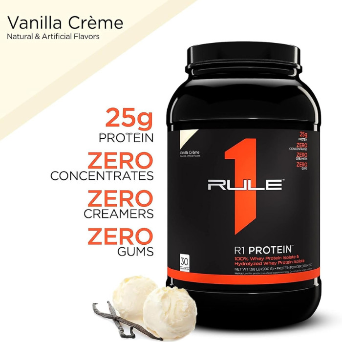 Rule1 Protein 30 Servings Vanilla Creme 1.98 Lb