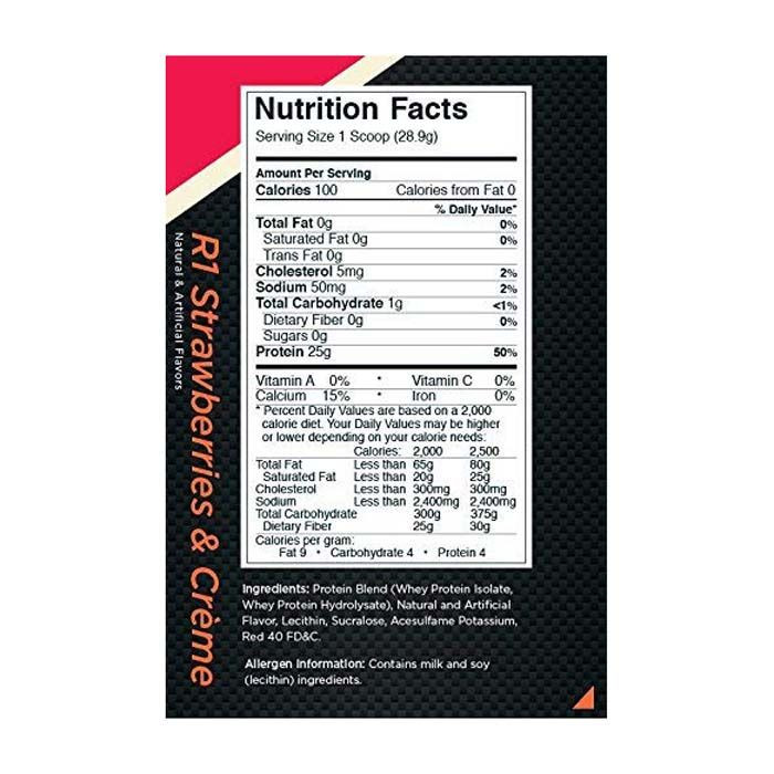 Rule1 Protein 76 Servings Strawberry & Creme 4.89 Lb