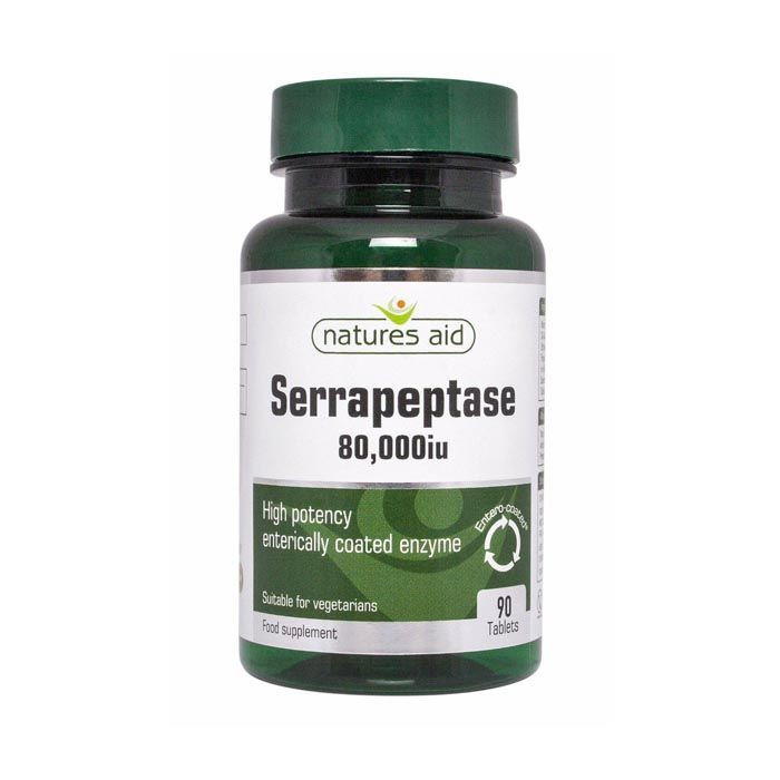 Natures Aid Serrapeptase 80,000 IU 90 Tablets