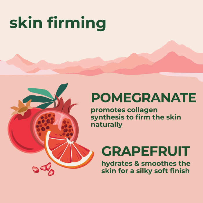 Petal Fresh Pure Pomegranate & Grapefruit Body Butter -Deep Moisture, Firming Care for Dry & Dull Skin 8 oz