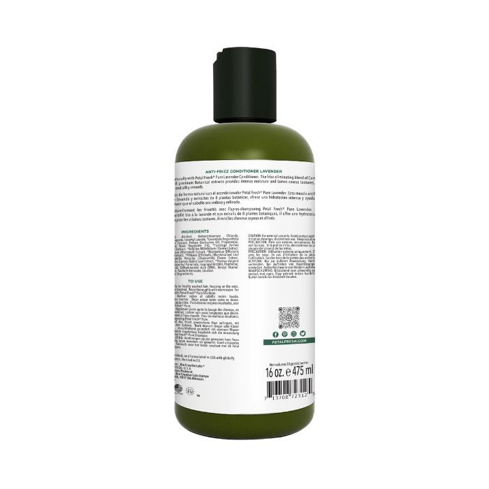 Petal Fresh Pure Lavender Conditioner, Anti-Frizz, Moisture-Rich, Vegan Botanical Hair Smoother, 475ml