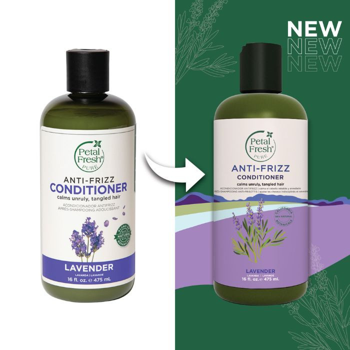 Petal Fresh Pure Lavender Conditioner, Anti-Frizz, Moisture-Rich, Vegan Botanical Hair Smoother, 475ml