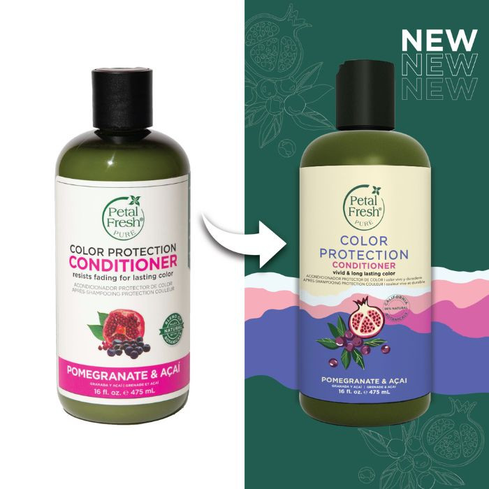 Petal Fresh Pure Pomegranate and Acai Conditioner, Antioxidant-Rich for Soft, Revitalized Hair, 475ml