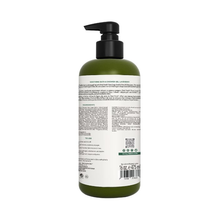 Petal Fresh Pure Lavender Soothing Bath & Shower Gel, Natural & Moisturizing Body Wash, 475ml