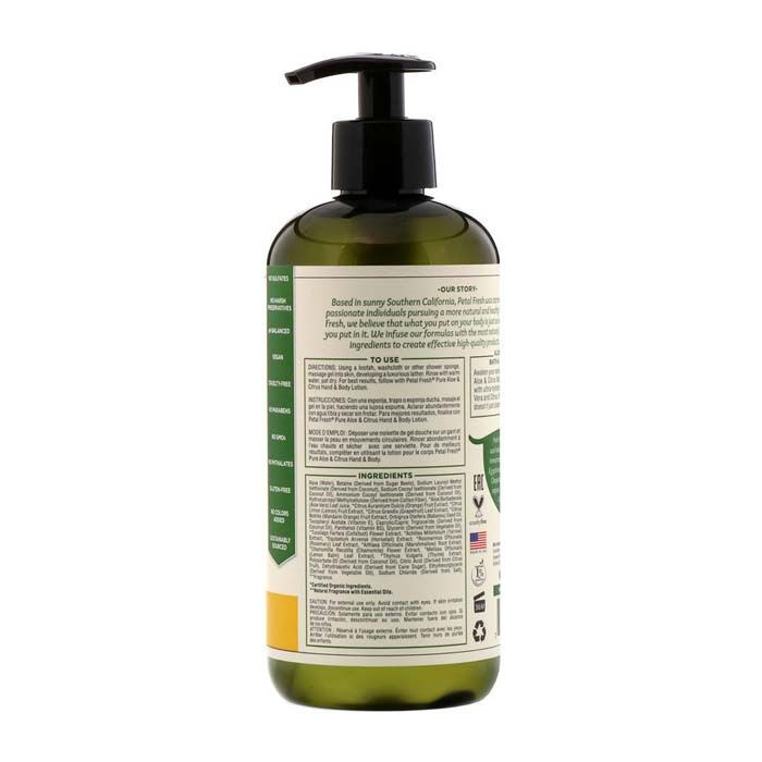 Petal Fresh Pure Aloe And Citrus Bath And Shower Gel 16 Oz