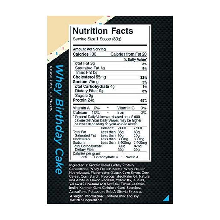 Rule1 Whey Blend 28 Servings Birthday Cake