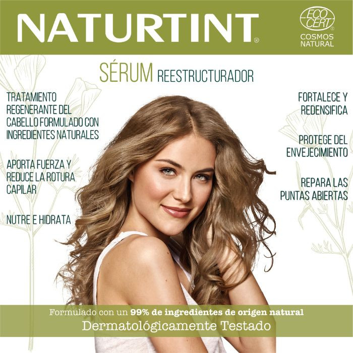 Naturtint Redensifying Serum, Hair Restructuring and Repair Treatment, 99% Natural-Origin Formula, 125ml