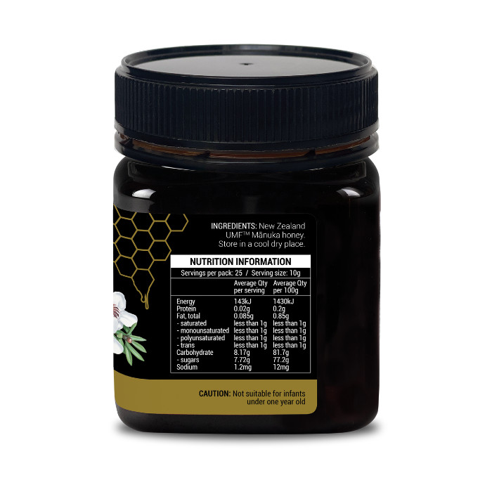 NZ Health UMF 15+ Manuka Honey Immunity, Digestion & Healing Support – 250g