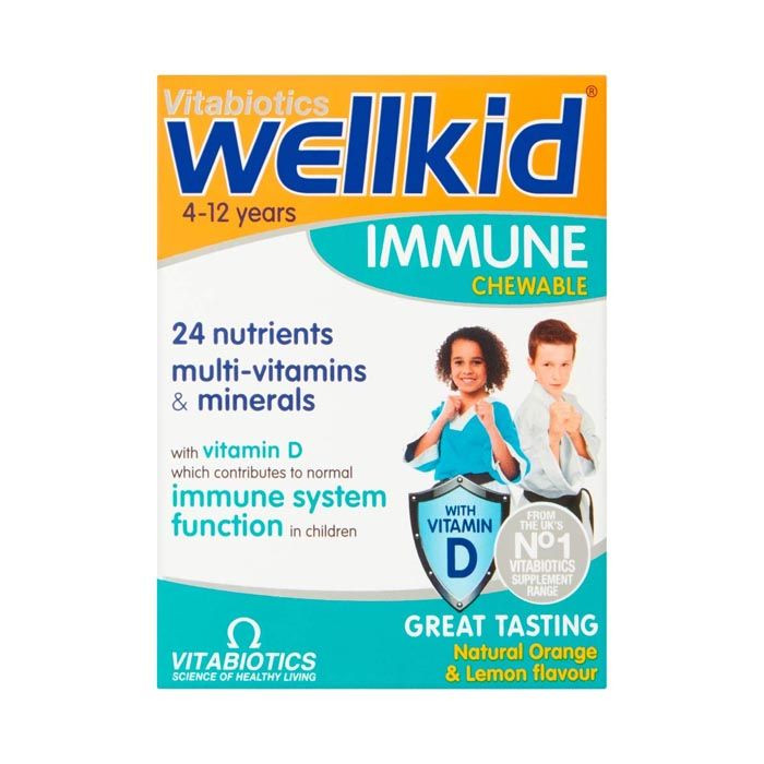Vitabiotics Wellkid Immune Chewable Tablets 30s - High-resolution product image