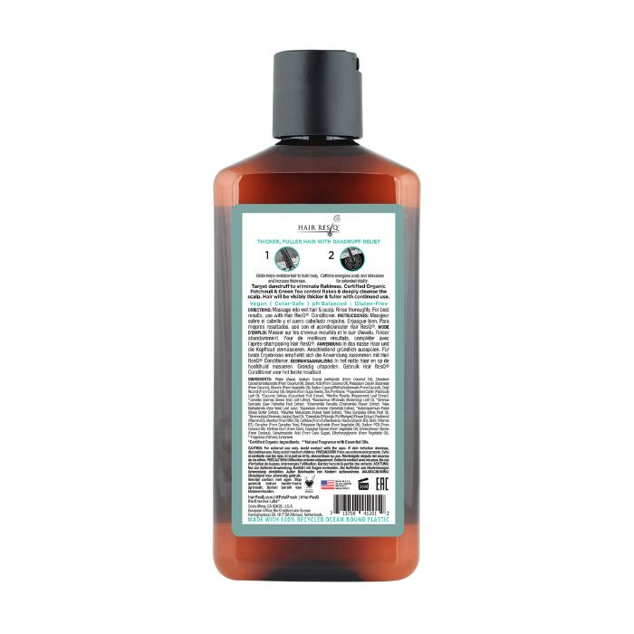 Petal Fresh Pure Hair Resq Anti-Dandruff Shampoo, Biotin & Caffeine Thickening Formula for Flake Control, 355ml