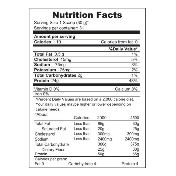 Muscle Core 100% Whey Platinum Standard Vanilla, High Protein Blend for Muscle and Recovery, 2lb