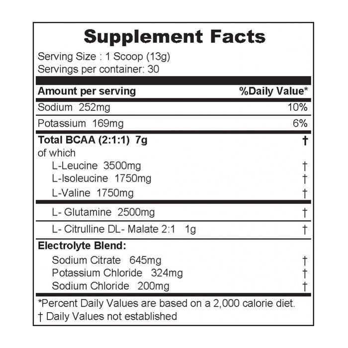 Muscle Core BCAA Watermelon, Amino Acid Recovery, Endurance and Hydration, 30 Servings