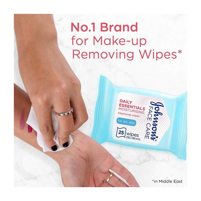 Johnson's Wipes Nourishing Dry 25's 1+1 Free