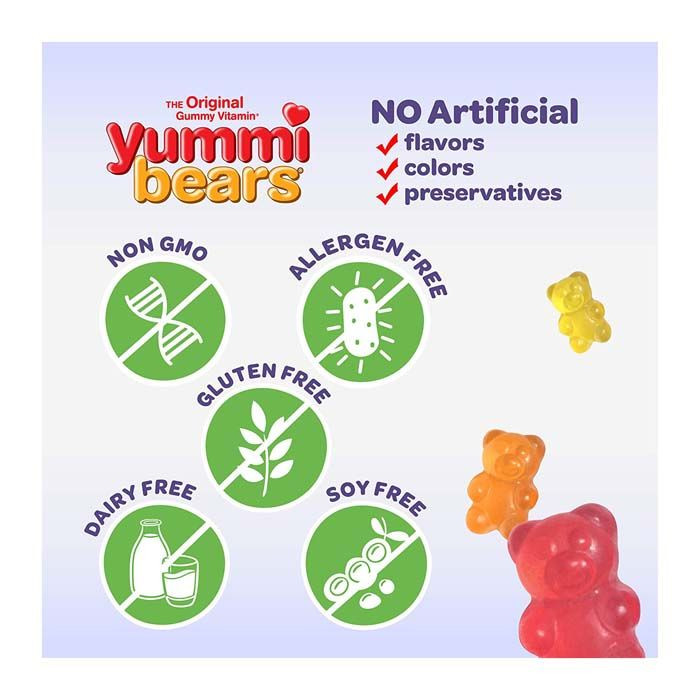 علكة يمي بييرز أورجانيك الغنية بالكالسيوم وفيتامين دي 3 من هيرو نيوتريشونالز 90 علكة