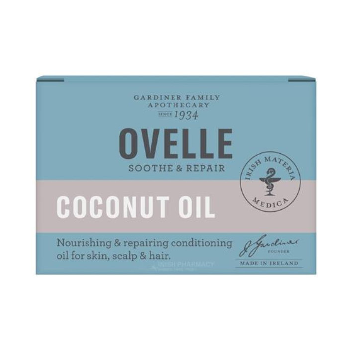 Ovelle Coconut Oil Emollient Moisturizer, Multi-Purpose, Hypoallergenic Skin, Hair & Scalp Conditioner - 100g