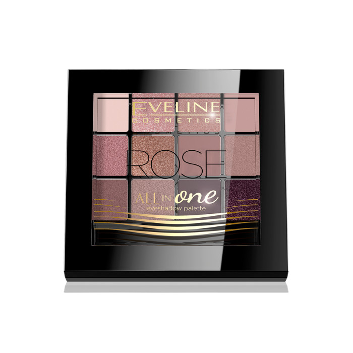 Eveline Eyeshadow Palette All In One 12 Colors Rose