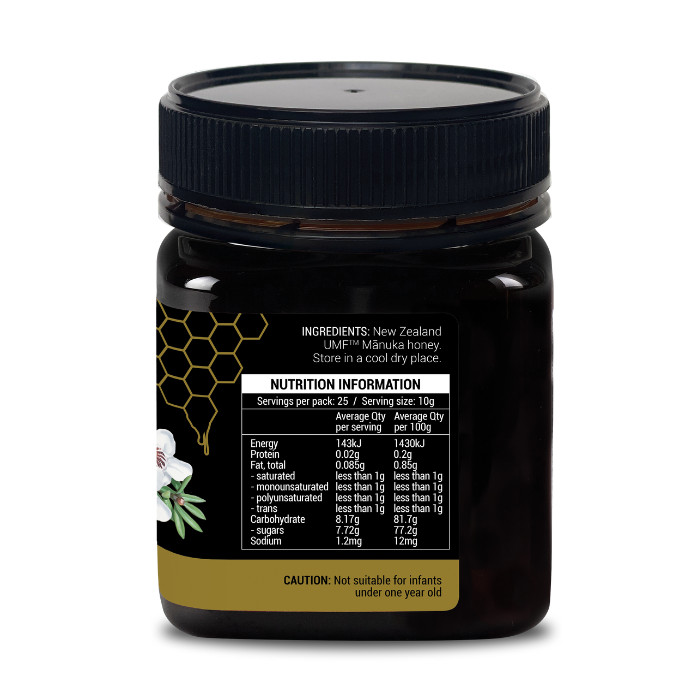 NZ Health UMF 20+ Manuka Honey, Rare, Potent Natural Honey for Immunity, Digestion & Stomach Healing – 250g