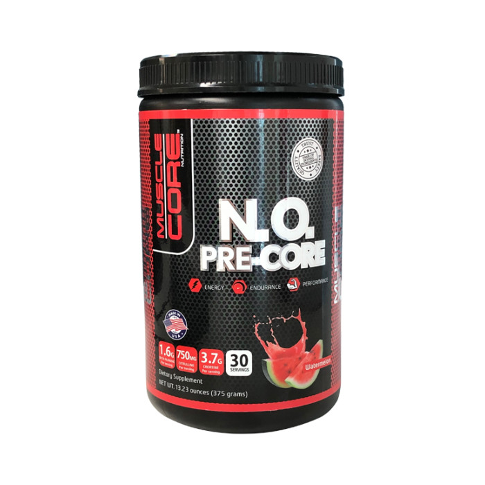 Muscle Core N.O. Pre-Core, Nitric Oxide Pump, Energy and Focus Pre-Workout Formula, 30 Servings