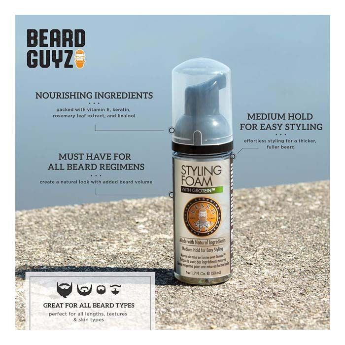 Beard Guyz Styling Foam With Grotein 1.7 Oz
