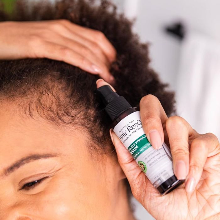 Petal Fresh Pure Hair Resq Follicle Stimulator Serum, Biotin and Caffeine Thickening Treatment for Thinning Hair, 60ml